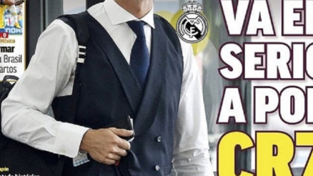 La prima pagina di Marca che conferma la trattativa tra Ronaldo e Juventus