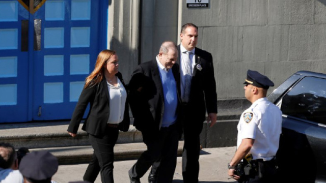 Nella foto il momento dell'arresto di Harvey Weinstein - fonte: time.com