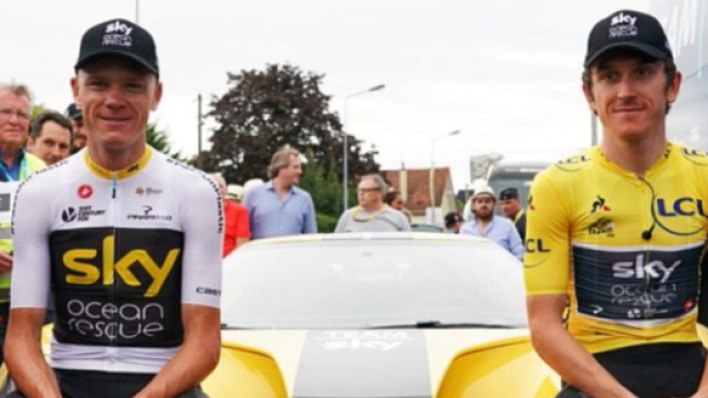 Chris Froome e Geraint Thomas, il Tour &egrave; sempre della Sky