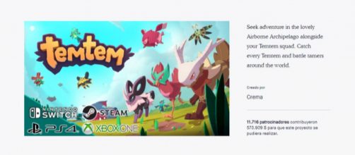 Temtem este juego espa&ntilde;ol ha recaudado miles en crowfunding