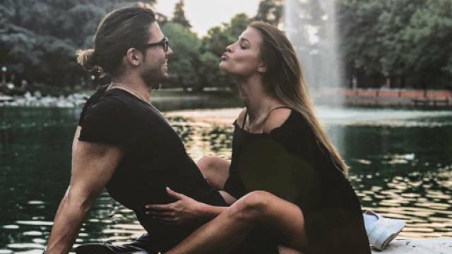 Luca Onestini e Ivana Mrazova felici.