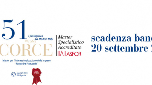Master per l'internazionalizzazione delle imprese per giovani under 30