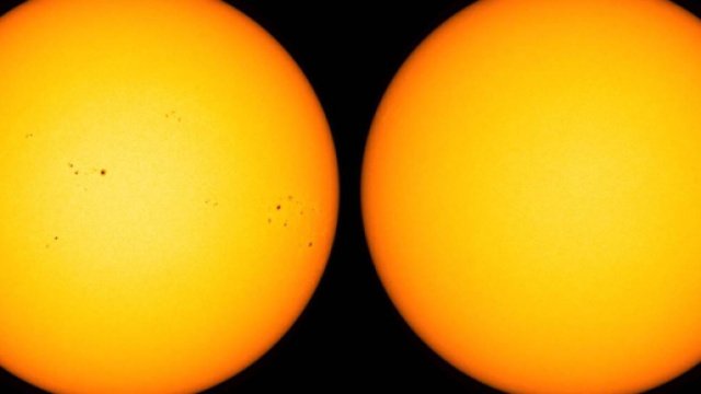 Sole sempre con meno macchie. Il confronto negli anni. Fonte: 3B Meteo