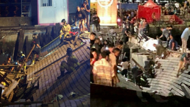 Spagna, crolla il pontile durante il concerto del rapper, panico tra il pubblico.