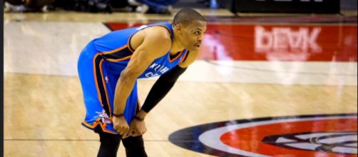 Russell Westbrook averaged a triple-double for the second straight season in 2017-18. [Image Source: Daveastation - Flickr]