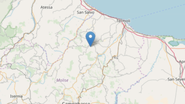 Scossa di terremoto in Molise: epicentro si trova a 6 km a sud Montecilfone