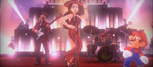 Pauline and Mario's reunion brings an unforgettable number. -[Nishman235/ YouTube screencap]