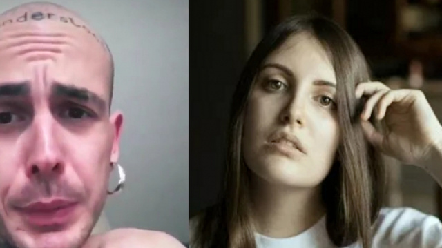 Gemitaiz a sinistra, a destra invece la cantante CRLN