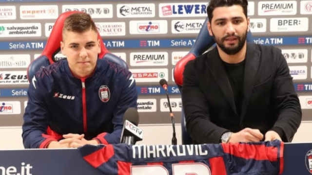 L'attaccante del Crotone, Luka Markovic