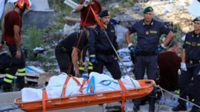 Crollo del ponte, 43 vittime accertate