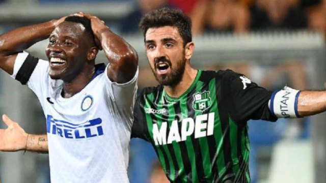 Kwadwo Asamoah, tra i pochi a salvarsi dal naufragio nerazzurro al Mapei Stadium