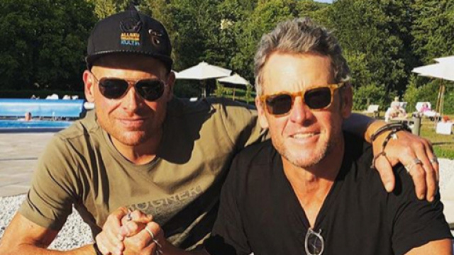 Lance Armstrong e Jan Ullrich fianco a fianco