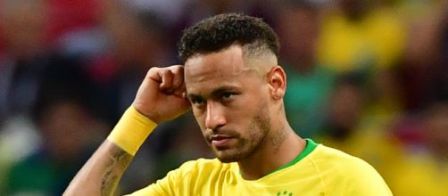 Neymar durante un partido en el pasado Mundial