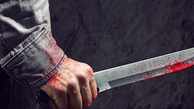foto di una mano che impugna un coltello