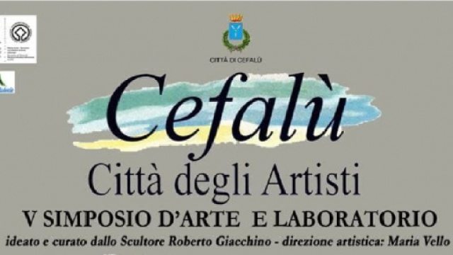 Locandina "V Simposio d'arte e laboratorio - Cefal&ugrave; Citt&agrave; degli artisti"