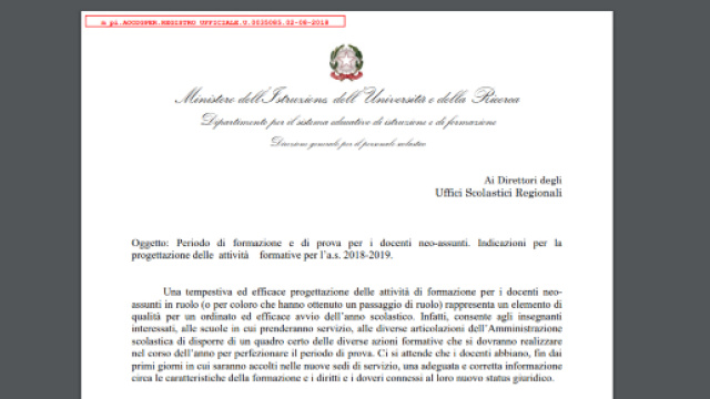 come si svolger&agrave; l'anno di prova e formazione
