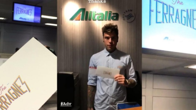 Matrimonio Fedez Ferragni: bufera sul gate dello scale di Linate e sul volo Alitalia interamente dedicati all'evento.