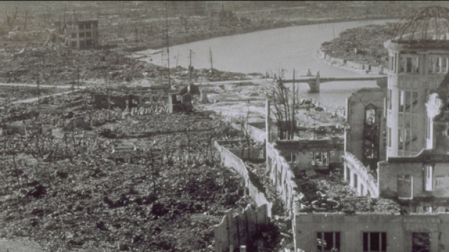 La citt&agrave; di Hiroshima dopo la bomba atomica