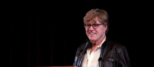 Robert Redford on stage in 2009. [Image courtesy &ndash; Jim, Wikimedia Commons]