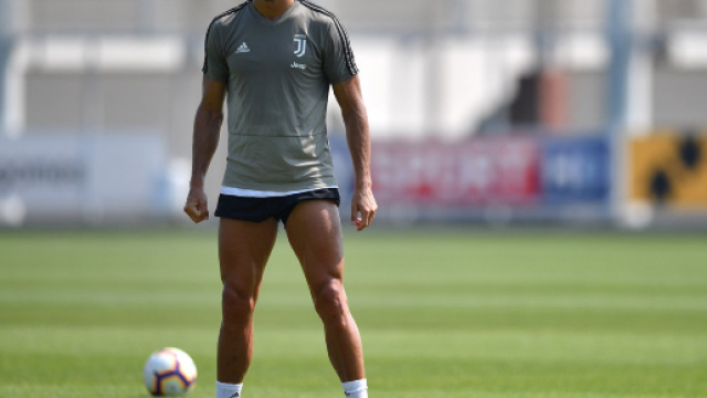 Cristiano Ronaldo in allenamento