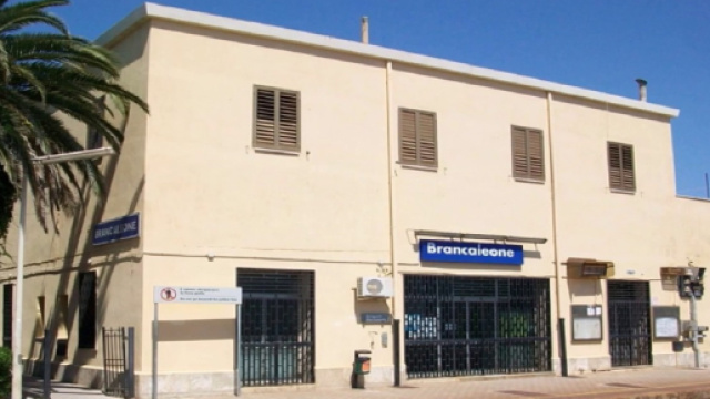 La stazione ferroviaria di Brancaleone, in provincia di Reggio Calabria.