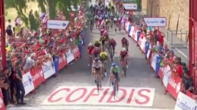 La vittoria di Valverde nell'ottava tappa della Vuelta Espana