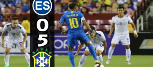 Brasil y El Salvador encuentro amistosa