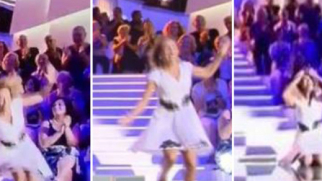 BARBARA D'URSO CADE in diretta