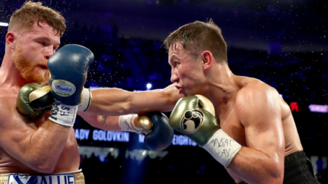 Canelo Alvarez e Gennadij Golovkin sul ring di Las Vegas lo scorso anno