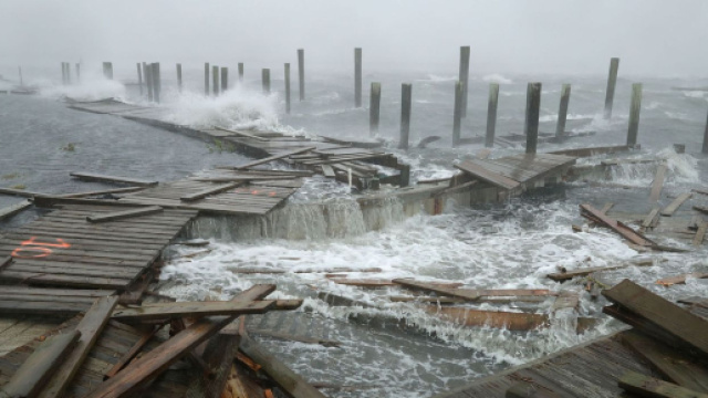 I danni dell'uragano Florence (Sky News)