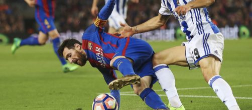 El Barca derrota a la Real 2 goles por 1