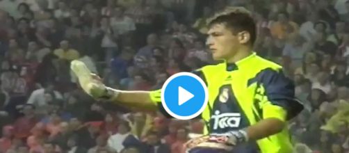 El legendario arquero espa&ntilde;ol subi&oacute; a su cuenta de Twitter el video de su debut (-captura de pantalla @IkerCasillas)