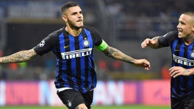 L'esultanza di Mauro Icardi contro il Tottenham