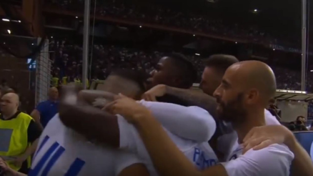 Sampdoria-Inter 0-1: gol all'ultimo respiro di Brozovic, i tifosi contestano il Var a Marassi.