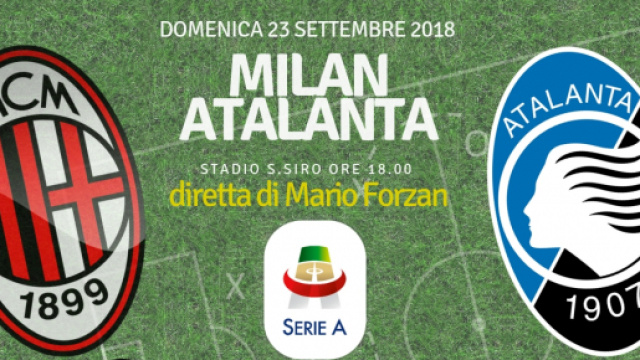 Milan - Atalanta alle ore 18 a San Siro