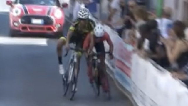 Duello finale alla Gran Fondo dei Due Santuari del Fermano.