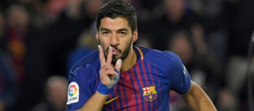 Luis Su&aacute;rez durante un partido.