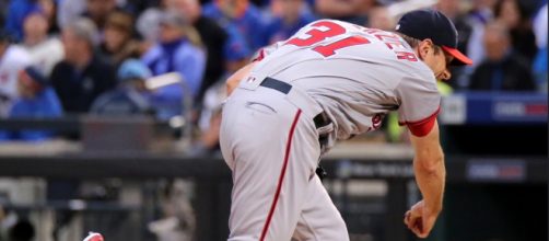 Max Scherzer became the 17th pitcher since 1900 to reach 300 strikeouts in a season. [Flickr | Arturo Pardavila III]