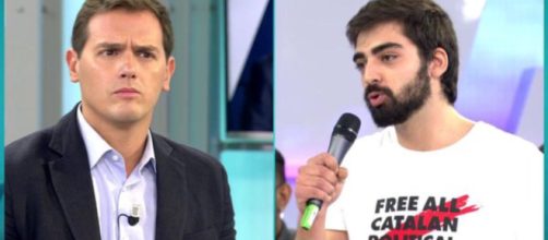 Albert Rivera y un independentista