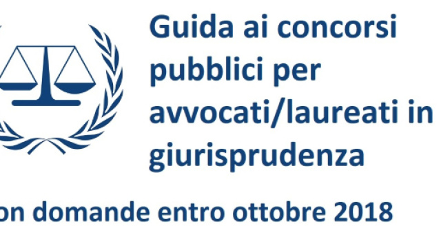 Concorsi pubblici per avvocati a ottobre 2018