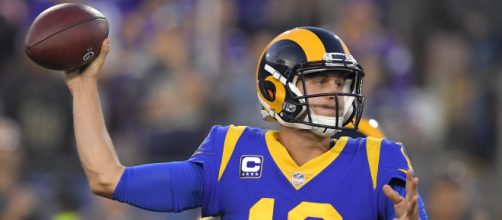 Jared Goff had 465 yards and five touchdowns in propelling the Rams past the Vikings, 38-3. -1 [FOX / YouTube screencap]