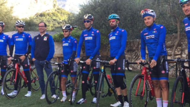 La nazionale azzurra in ritiro a Torbole