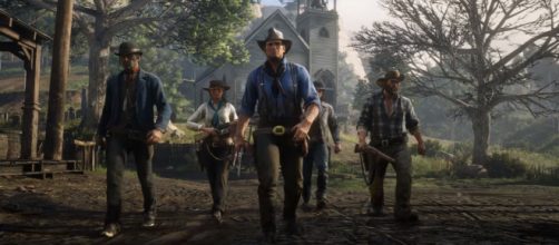 The PS4 Pro Bundle of RDR2' indicates that 'Red Dead Online' will support up to 32 players [Image Credit: Rockstar Games/YouTube screencap]