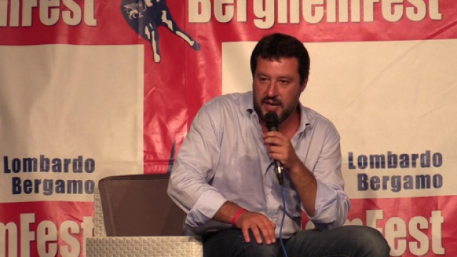 Matteo Salvini alla Berghem Fest 2018 di Alzano Lombardo (Bergamo)
