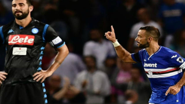 Samp-Napoli: 3-0 per i blucerchiati