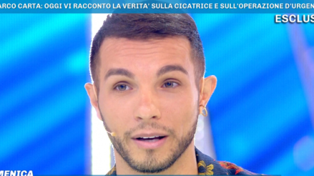 Marco Carta racconta la sua disavventura a Domenica Live