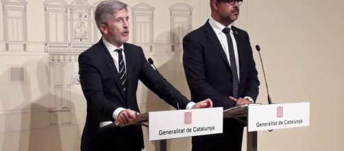 Grande-Marlaska y Buch, este jueves en rueda de prensa. / TWITTER