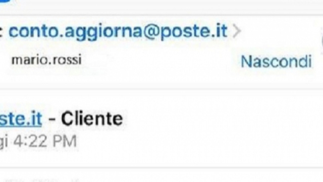 La falsa mail di Poste.it: allarme truffa della Polizia Postale