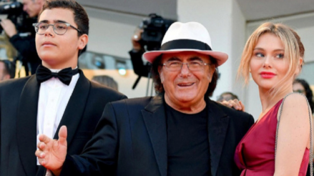 Al Bano Carrisi prima uscita pubblica con i figli Jasmine e Albano Junior sul red carpet