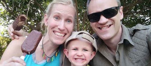 A mother and son were attacked by a giraffe at the Blyde Wildlife Estate in South Africa. [Image @marcjohnson0002/Twitter]